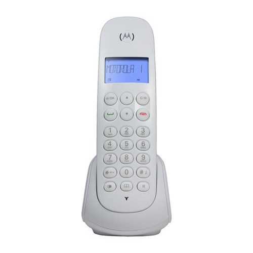 Telefone Sem Fio Motorola com Identificador de Chamadas, Branco - M700W