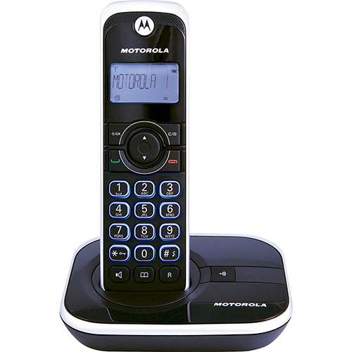 Telefone Sem Fio Motorola Dect Gate 4500 com Identificador de Chamadas Preto e Prata