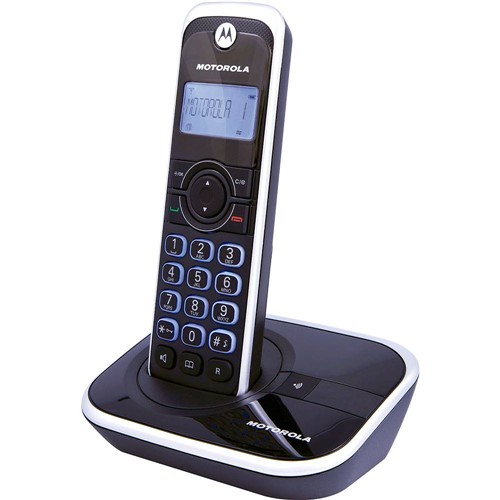 Telefone Sem Fio Motorola Dect Gate 4500 com Identificador de Chamadas Preto e Prata