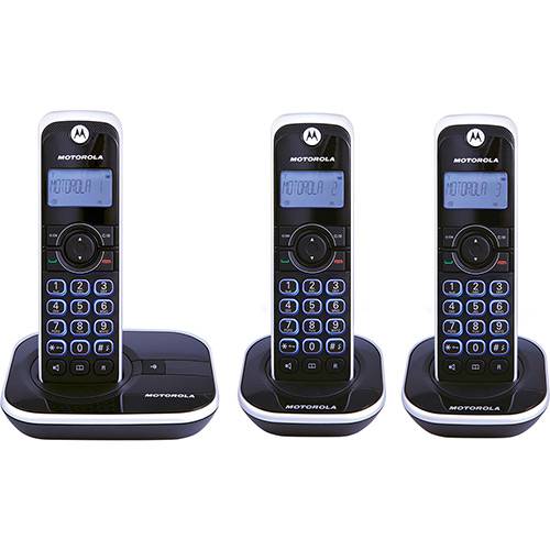 Tudo sobre 'Telefone Sem Fio Motorola Dect Gate 4500 MRD3 com Identificador de Chamadas e 2 Ramais Preto e Prata'