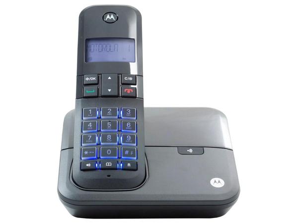 Telefone Sem Fio Motorola MOTO 4000 - Identificador de Chamada Viva Voz Preto