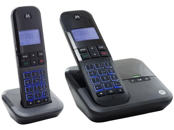Tudo sobre 'Telefone Sem Fio Motorola MOTO 4000 SE MRD2 - 1 Ramal de Mesa com Identificador de Chamadas'
