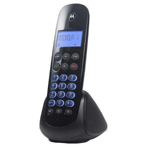 Telefone Sem Fio Motorola Moto 750 - Identificador de Chamadas, Teclado e Display Luminoso, Dect 6.0