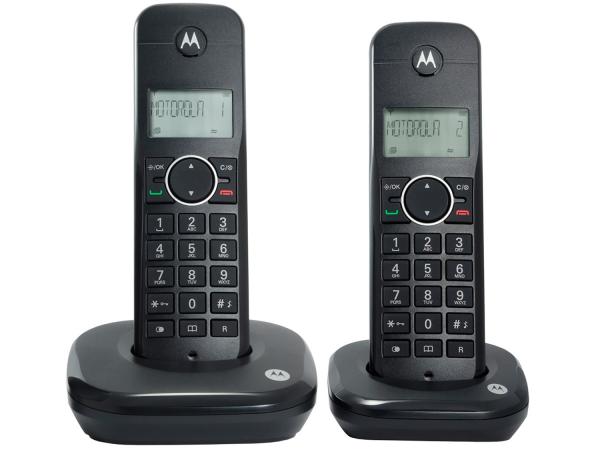 Tudo sobre 'Telefone Sem Fio Motorola MOTO500-ID2 + 1 Ramal - Identificador de Chamada Preto'