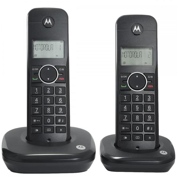 Telefone Sem Fio Motorola MOTO500-ID2 + 1 Ramal - Identificador de Chamada Preto