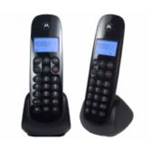 Telefone Sem Fio Motorola Moto700-Mdrd2, Preto, 1 Ramal, Identificador de Chamadas, Dect 6.0