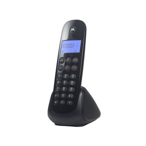Telefone Sem Fio Motorola MOTO700-MRD3 2 Ramais - de Mesa com Identificador de Chamadas Preto
