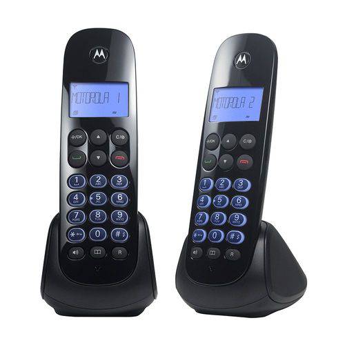 Tudo sobre 'Telefone Sem Fio Motorola Moto750-mrd2 com Identificador de Chamadas Digital Viva Voz Ramal Preto'