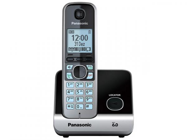 Telefone Sem Fio Panasonic Até 6 Ramais - Identificador de Chamadas KX-TG6711LBB
