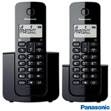 Telefone Sem Fio Panasonic com 01 Ramal, Display LCD e Identificador de Chamadas - KX-TGB112LBB