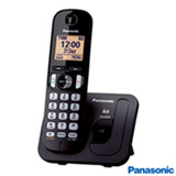 Telefone Sem Fio Panasonic Dect.6, Identificador de Chamadas, Teclado Luminoso, Display 1.6, Preto - KX-TGC210LBB