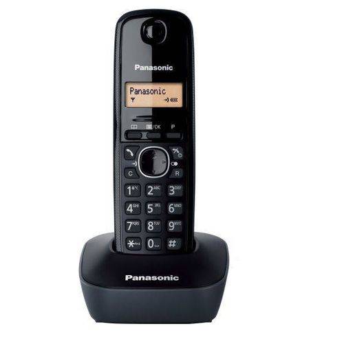Telefone Sem Fio Panasonic Kx TG1611 Preto com Id. Chamadas