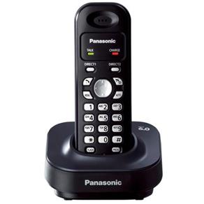 Telefone Sem Fio Panasonic KX-TG1371LB Preto, DECT 6.0 Digital, Discagem Rápida de Ate 10 Números