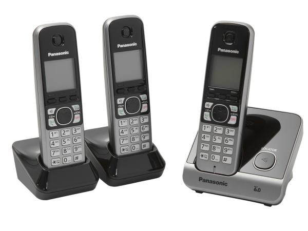 Tudo sobre 'Telefone Sem Fio Panasonic KX-TG6713LBB + 2 Ramais - Identificador de Chamada Viva Voz Preto'