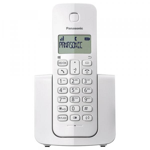 Telefone Sem Fio com ID Panasonic KX-TGB110LBW Branco