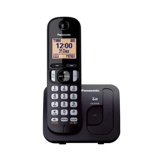 Telefone Sem Fio Panasonic Kx-Tgc210lbb - Preto