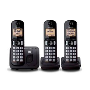 Telefone Sem Fio Panasonic KX-TGC213LAB Base + 2 Ramais