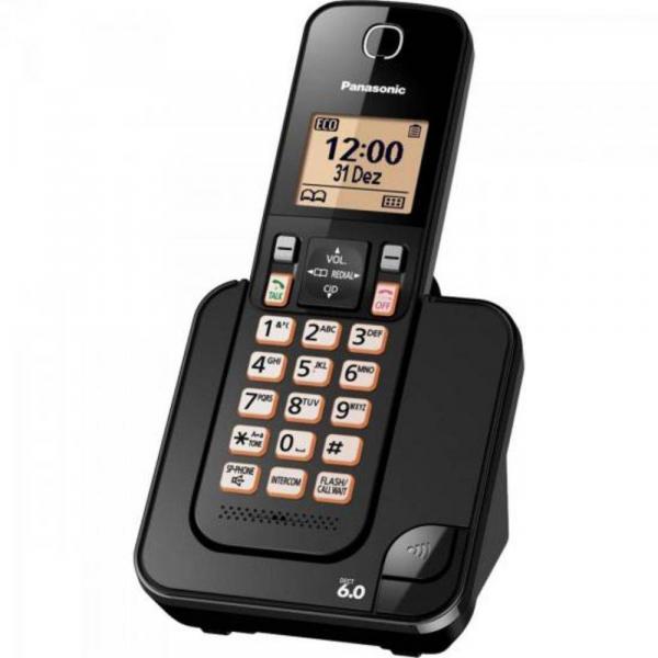Telefone Sem Fio Panasonic Kx-tgc350lab 127v Preto