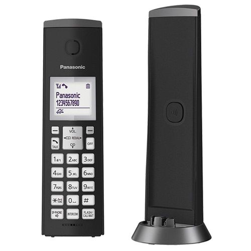 Telefone Sem Fio Panasonic Kx-tgk210lbb Identificador de Chamada + Viva Voz Preto
