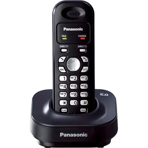 Tudo sobre 'Telefone Sem Fio Panasonic Preto Dect 6.0 - Kx-Tg1371Lbh com Visor Iluminado'