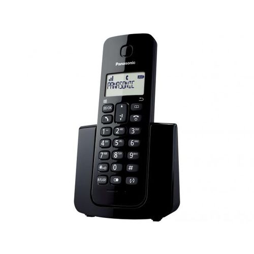 Telefone Sem Fio Panasonic Tgb110 - Identificador de Chamada Black Piano