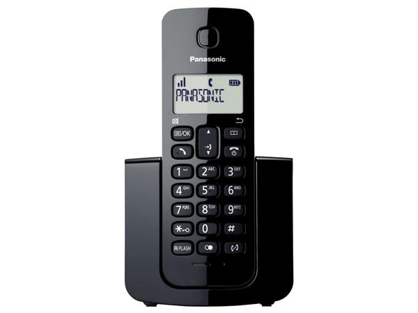 Telefone Sem Fio Panasonic TGB110 - Identificador de Chamada Black Piano