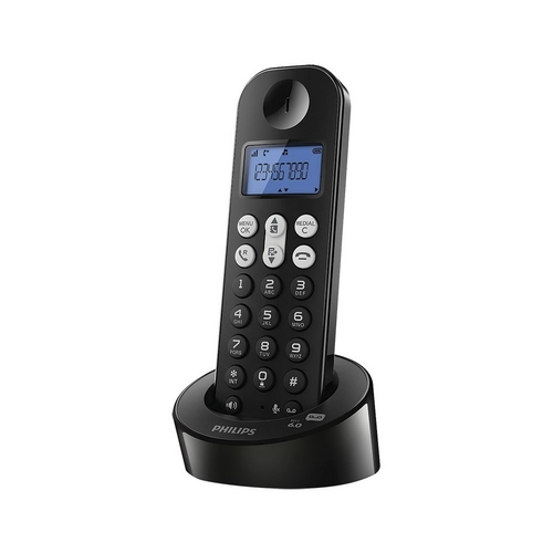 Telefone Sem Fio Philips com Secretária Eletrônica e Gerenciamento de Chamada Display 4,9 Cm