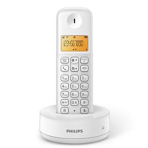 Telefone Sem Fio Philips D1301W/BR com Identificador de Chamadas e Display de 1, 6" - Branco