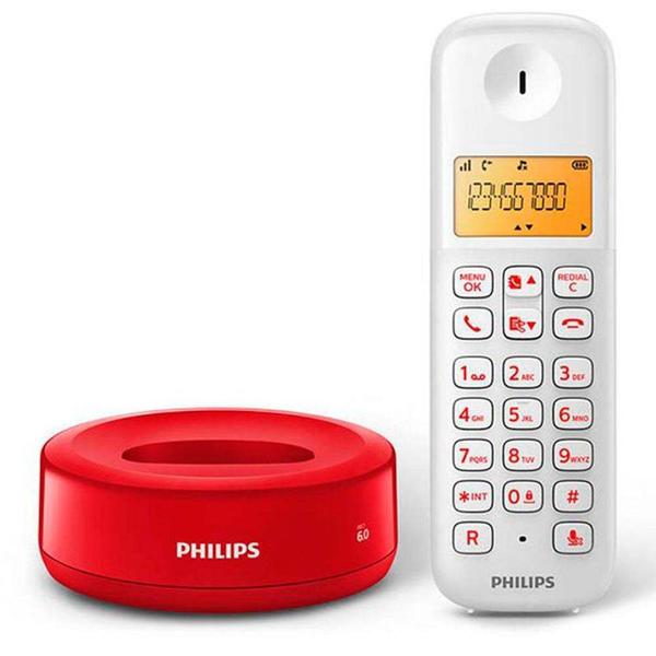 Telefone Sem Fio Philips D1301WR - Philips