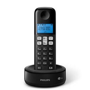 Telefone Sem Fio Philips D1361B/BR com Identificador de Chamadas, Secretária Eletrônica e Viva-voz - Preto