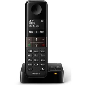 Telefone Sem Fio Philips D4551B/BR Preto - Display 1.8", Secretária Eletrônica, Viva Voz