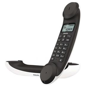 Telefone Sem Fio Philips Mira M5501WG Branco e Preto - Display 1,6", Secretária Eletrônica