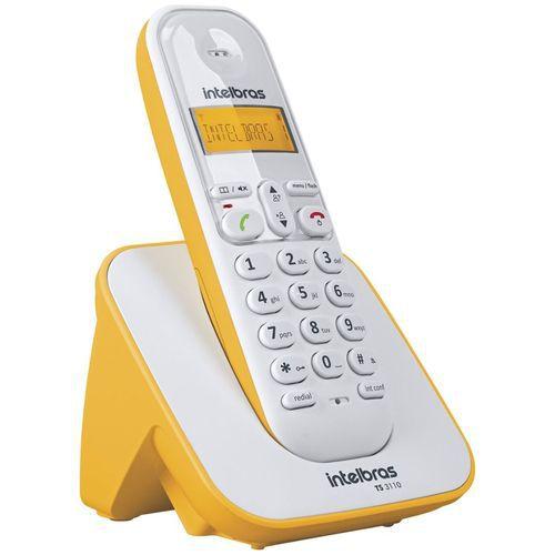 Telefone Sem Fio Ts 3110 Branco e Amarelo - Intelbras