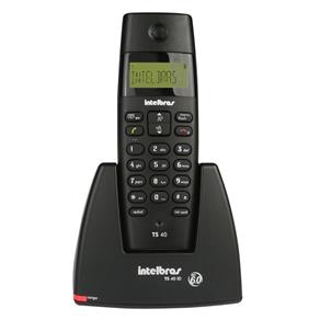 Telefone Sem Fio TS40 Preto Dect 6.0 - Intelbras Icon