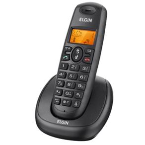 Telefone Sem Fio TSF 7001 com Identificador de Chamadas, Viva Voz, Preto - Elgin