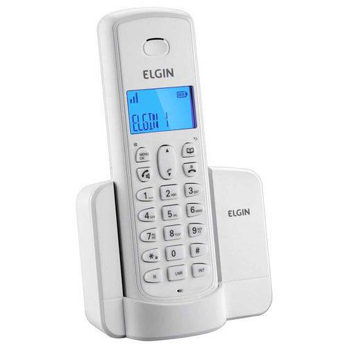Telefone Sem Fio TSF 8001 C/ Viva Voz e Identificador de Chamadas Branco - Elgin