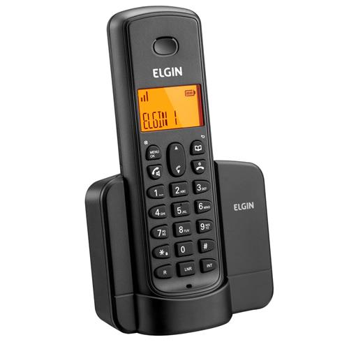 Telefone Sem Fio TSF8001 Identificador de Chamada Viva Voz Preto - Elgin