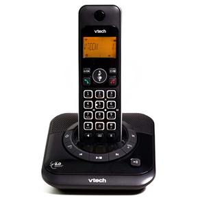 Telefone Sem Fio Vtech DECT Digital Lyrix 550 SE com Identificador de Chamadas, Viva-Voz e Secretária Eletrônica - Preto