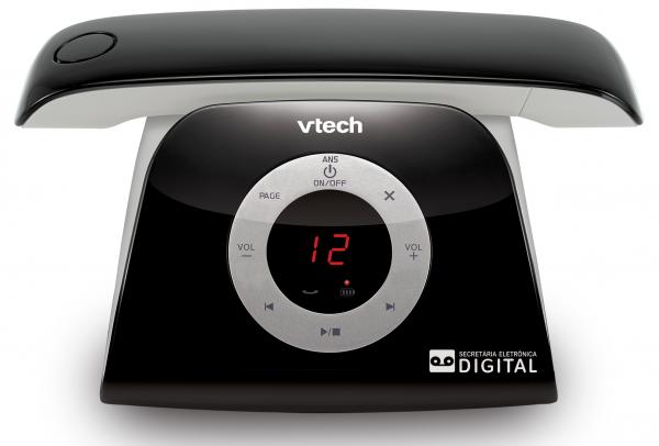 Telefone Sem Fio VTech Retro Phone P - Identificador de Chamada Viva Voz Preto - Vtech