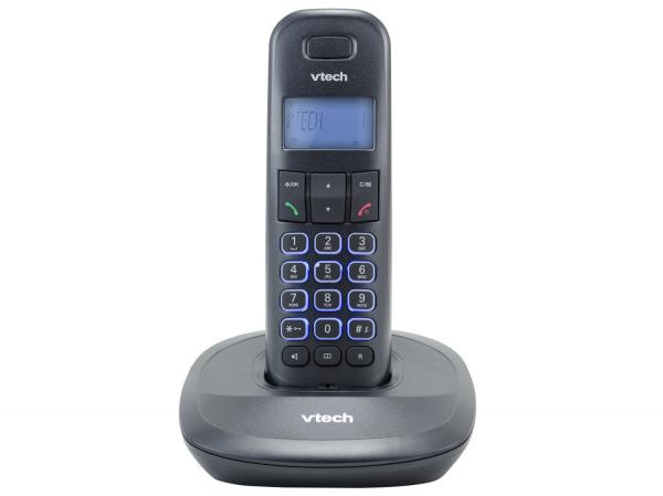 Telefone Sem Fio VTech VT650 de Mesa - com Identificador de Chamadas com Viva Voz Preto