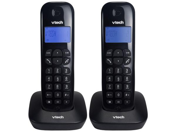 Telefone Sem Fio VTech VT680-MRD2 + 1 Ramal - Identificador de Chamada Preto