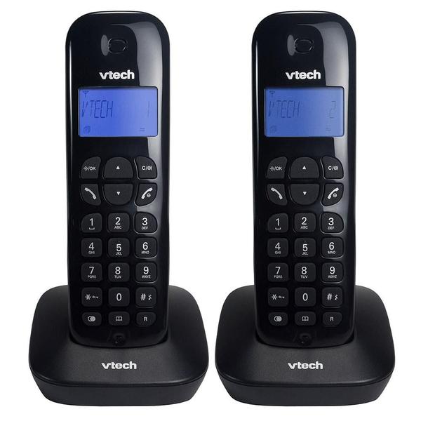 Telefone Sem Fio Vtech VT680-MRD2, Identificador + 1 Ramal - Preto