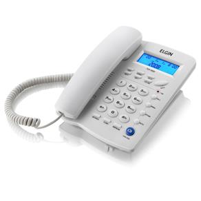 Telefone Tcf-3000 C/Id.Chamadas Branco Elgin