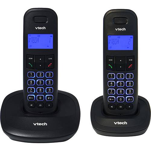 Telefone Vtech Dect VT650 MRD2 Sem Fio Digital com Id. de Chamadas + Viva Voz + 1 Ramal