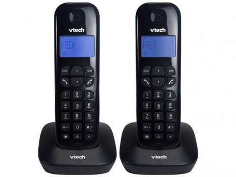 Telefone Vtech Vt680 Sem Fio +1 Ramal Mrd2 Id Digital Preto