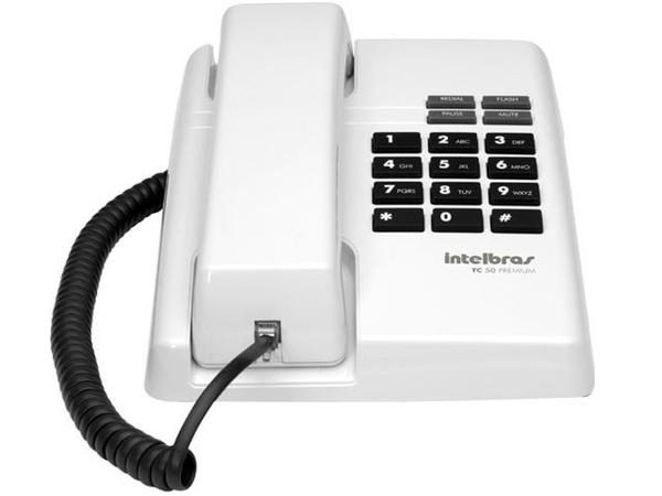 Telefones com Fio Intelbras ICON 4080085 TC 50 Premium Branco 3 Volumes de Campainha