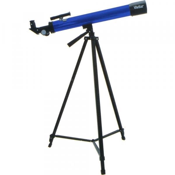 Telescópio com Ampliação 75x/150x, Ocular, Manopla e Tripé - Vivitar