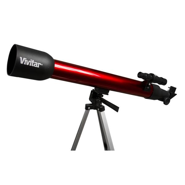 Telescópio Refrator VIVITAR C/ Ampliação 210x/420x, Lente 60mm e Tripé VIVTEL420X