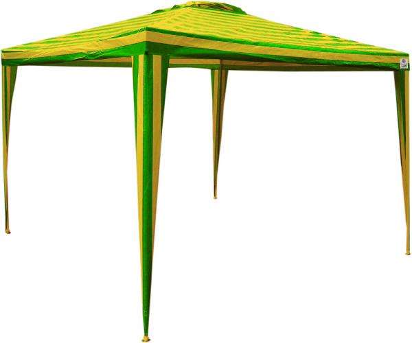 Tenda Gazebo Listr. 3,00 X 3,00 M Verde/Amarela - Bel Lazer