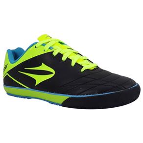 Tênis Futsal Topper Frontier VII - 37 - Preto/Verde Neon